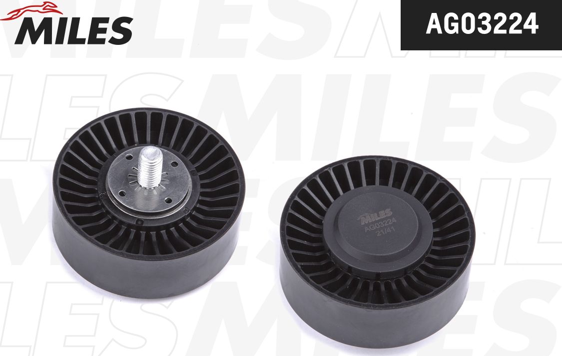 Направляющий (ведущий) ролик приводного поликлинового ремня Miles. Артикул AG03224