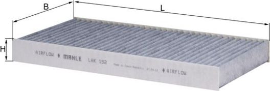 Салонный фильтр Mahle для IVECO Daily III 1999-2007. Артикул LAK 152