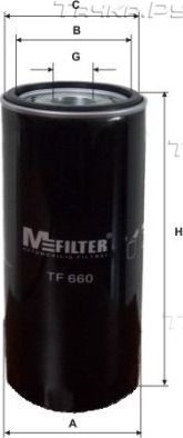 Масляный фильтр MFilter для Renault Magnum 2004-2013. Артикул TF 660