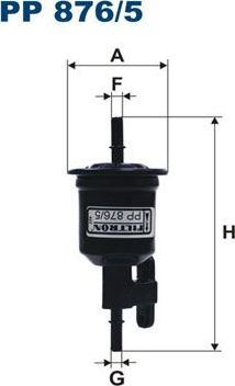 Топливный фильтр Filtron. Артикул PP 876/5