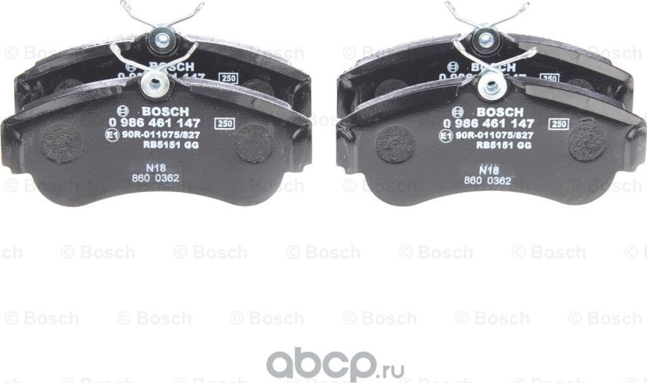 Колодки тормозные (Bosch). Артикул 986461147