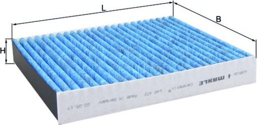 Салонный фильтр Mahle-Knecht CareMetix®. Артикул LAO 472