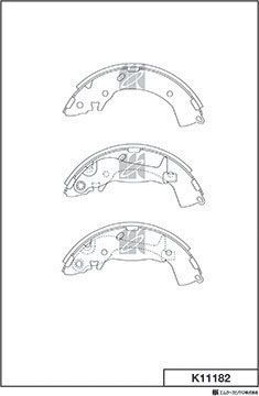 Тормозные колодки MK Kashiyama. Артикул K11182