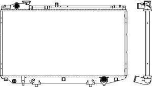 Радиатор охлаждения двигателя Sakura. Артикул 3271-1009