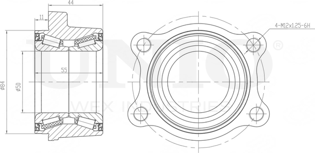 Ступица колеса с интегрированным подшипником (Unio). Артикул HUB-20072