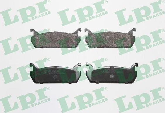 Тормозные колодки LPR задние для Mazda MX-5 I (NA) 1990-1998. Артикул 05P513