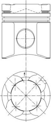 Поршень Kolbenschmidt для MAN F2000 1994-2005. Артикул 94852600