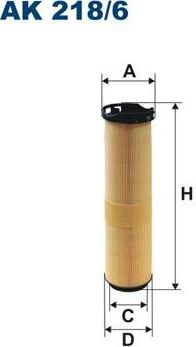 Воздушный фильтр Filtron. Артикул AK 218/6