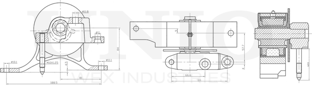 Опора двигателя (Unio). Артикул RMP-15086