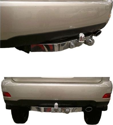 Фаркоп Baltex для Lexus RX 300/330/350 2003-2009 с накладкой из нержавеющей стали. Фланцевое крепление. Артикул LS02E