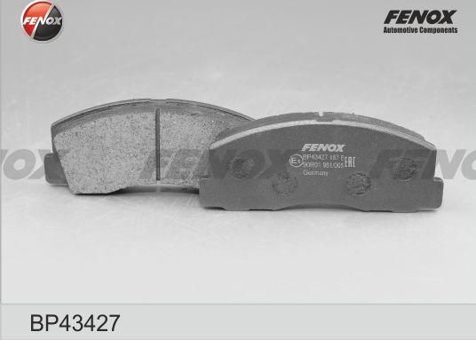 Тормозные колодки Fenox. Артикул BP43427