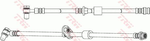 Тормозной шланг TRW. Артикул PHD1140