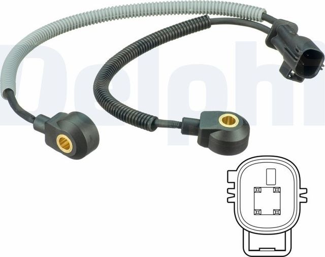 Датчик детонации Delphi для Volvo C70 II 2006-2009. Артикул AS10239