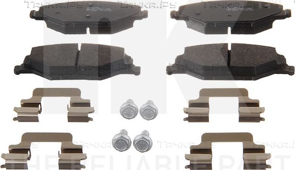 Тормозные колодки NK передние для Skoda Fabia II 2010-2014. Артикул 224304