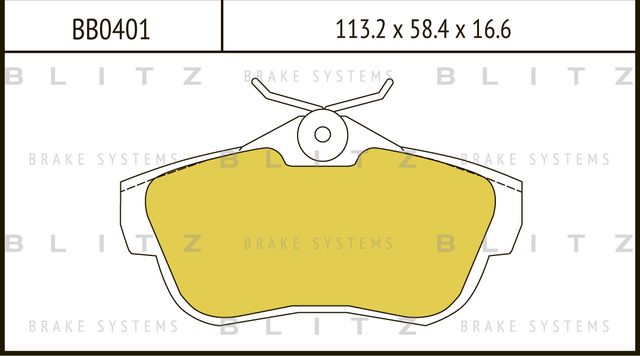 Колодки тормозные PSA JUMPER/EXPERT 07- задн. (Blitz). Артикул BB0401