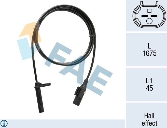 Датчик ABS FAE. Артикул 78521