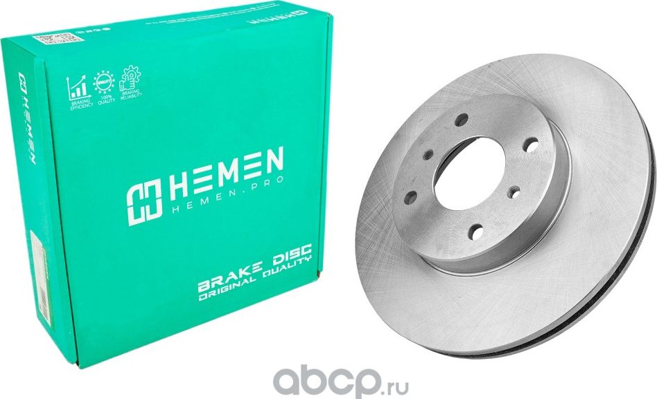 Диск тормозной передний Nissan 200 SX 88-93, Almera II 00-, Primera 96-, диам. 2 (Hemen). Артикул HTS039