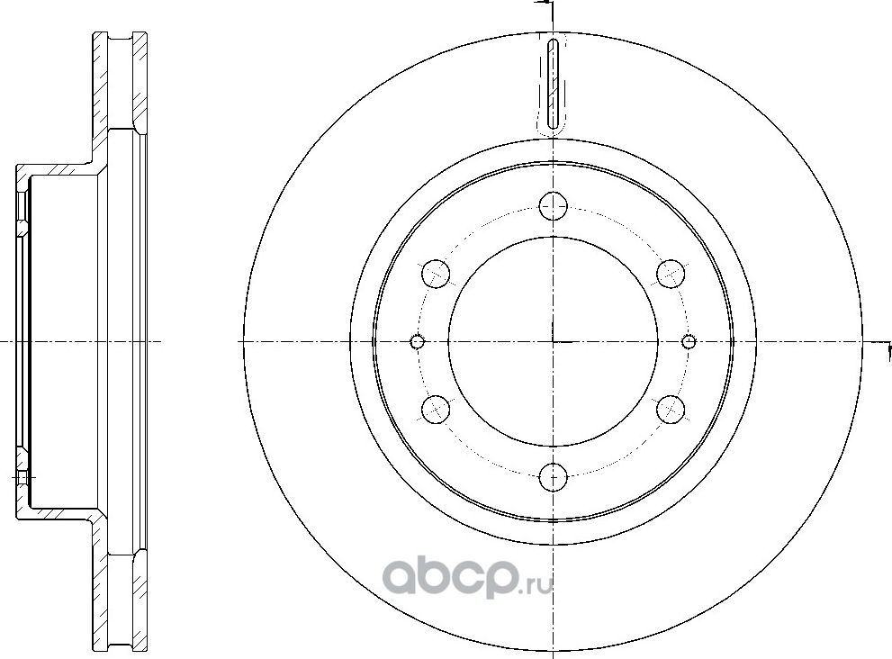 Диск тормозной (G-Brake). Артикул GR20949
