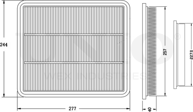 Фильтр воздушный (Unio). Артикул FLT-10236