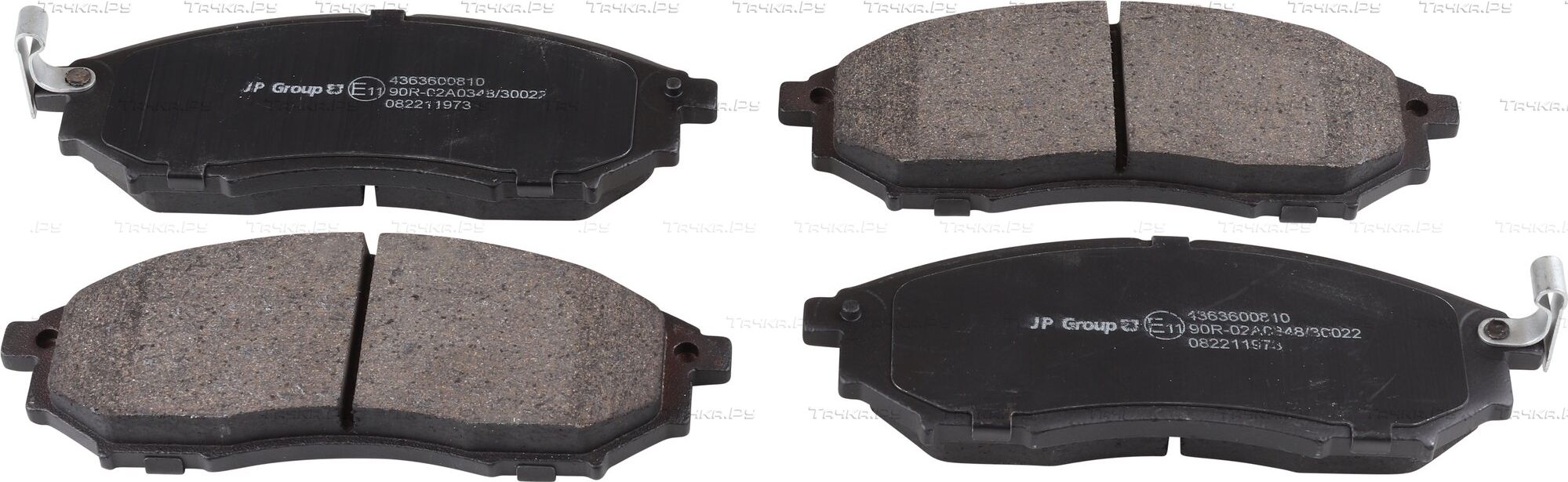 Тормозные колодки JP Group передние для Renault Koleos I 2008-2016. Артикул 4363600810