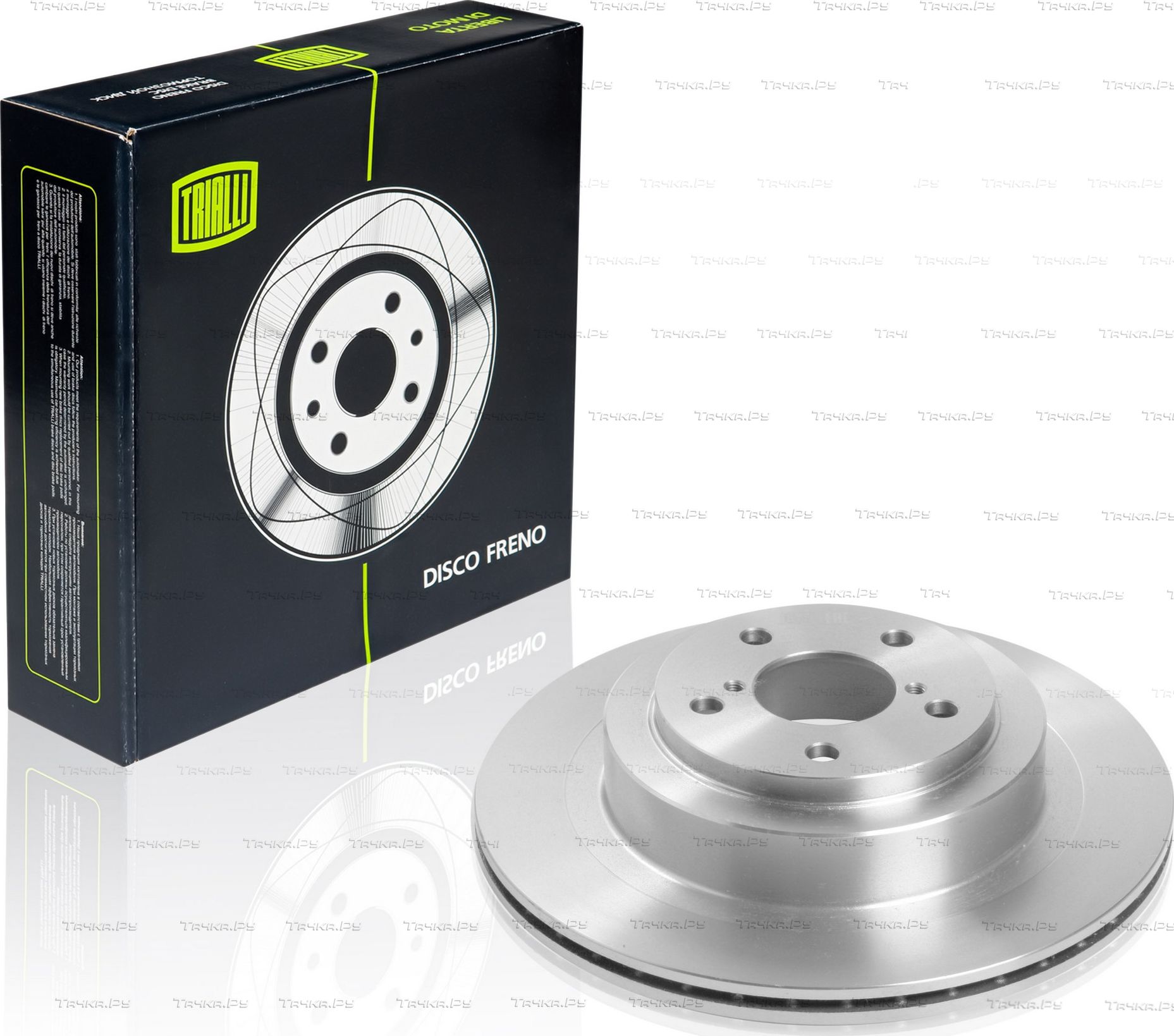 Тормозной диск Trialli задний для Subaru Impreza II 2000-2008. Артикул DF 220106