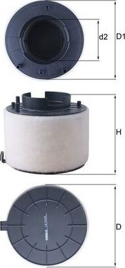 Воздушный фильтр Mahle-Knecht. Артикул LX 4249