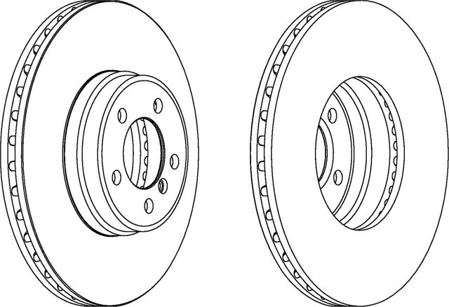 Тормозной диск Ferodo Premier передний для Land Rover Range Rover III 2002-2012. Артикул DDF1411C-1