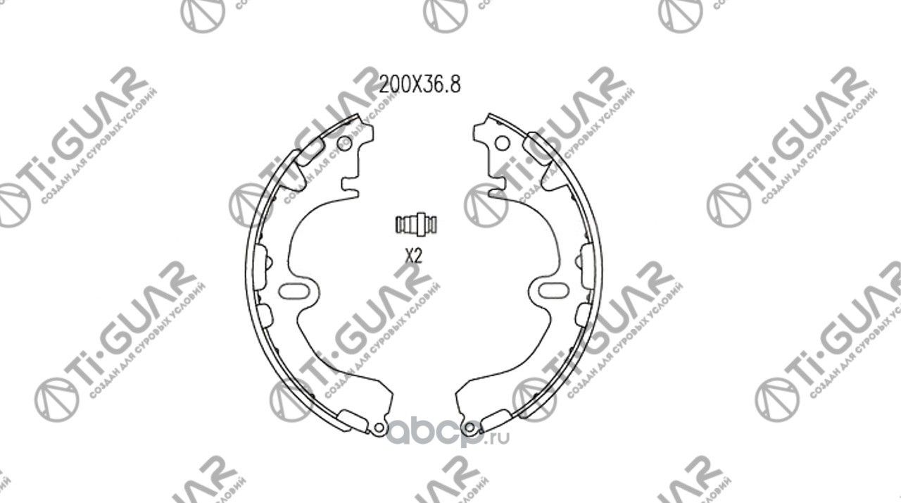 Тормозные колодки TG-D1051/FN2285* TiGUAR (TI-Guar). Артикул TGD1051