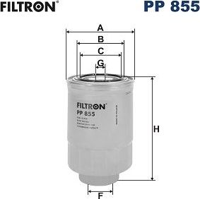Топливный фильтр Filtron для Volkswagen Taro 1989-1997. Артикул PP 855