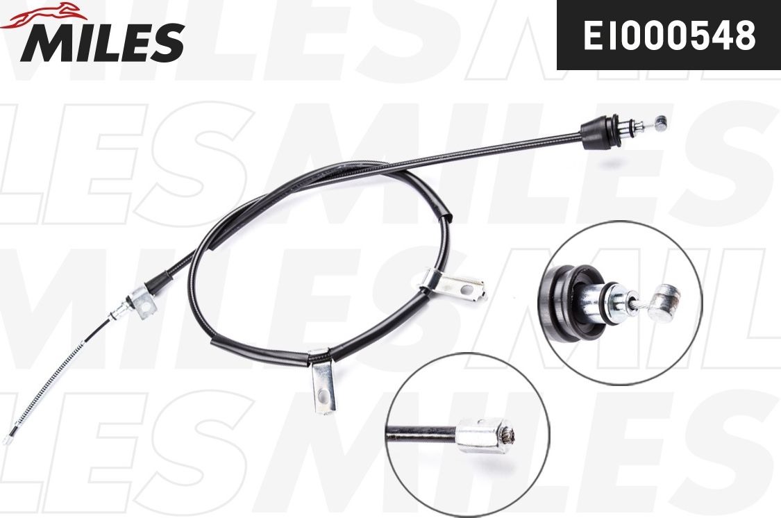 Трос ручника (тросик ручного тормоза) Miles. Артикул EI000548