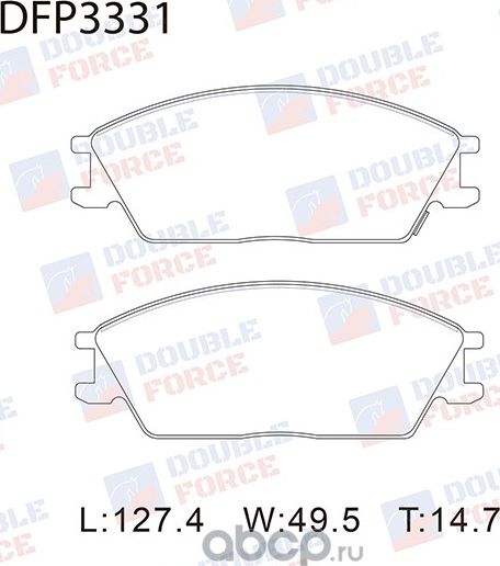 Колодки тормозные дисковые Double Force Double Force. Артикул DFP3331
