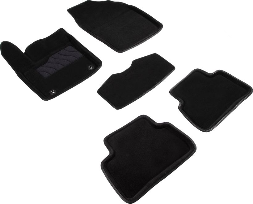 Комплект ковриков 3D Seintex для салона Toyota CH-R 2WD 2016-2019 ЧЕРНЫЙ. Артикул 93005