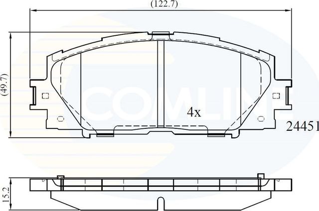 Тормозные колодки Comline Comline. Артикул CBP06014