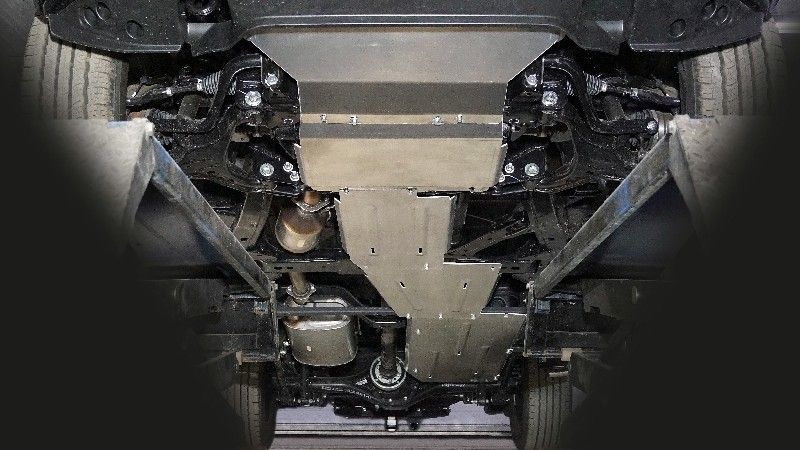 Защита алюминиевая ТСС (4 мм) для радиатора, картера, КПП, РК и бака Oting Paladin 2024-2026. Артикул ZKTCC00693K