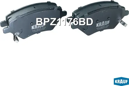 Колодки тормозные дисковые (Krauf). Артикул BPZ1176BD