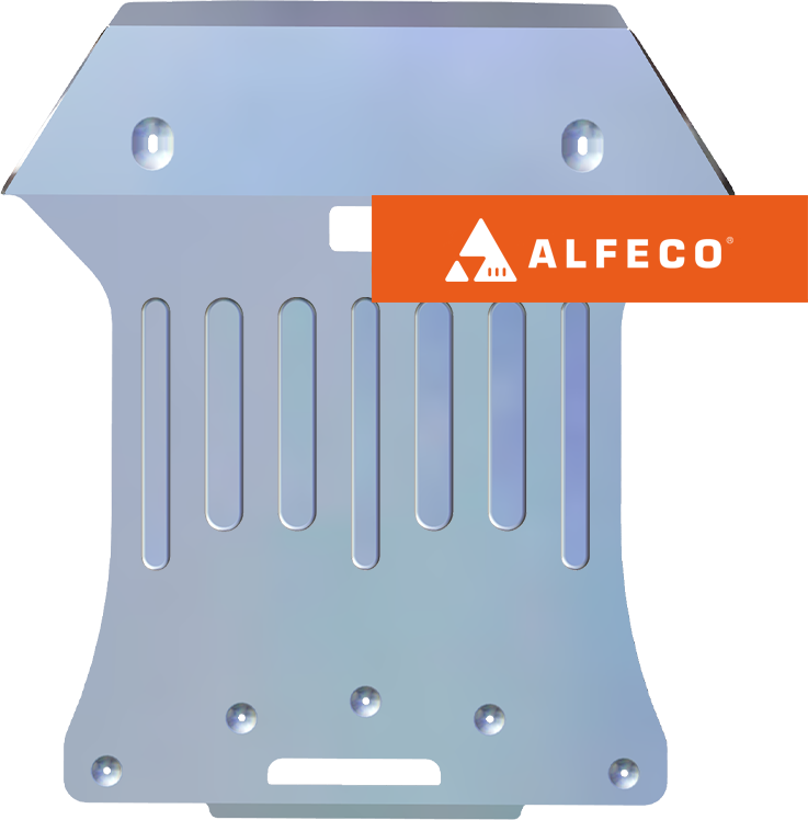 Защита алюминиевая Alfeco для картера и радиатора BMW Х4 F26 2014-2018. Артикул ALF.34.11al