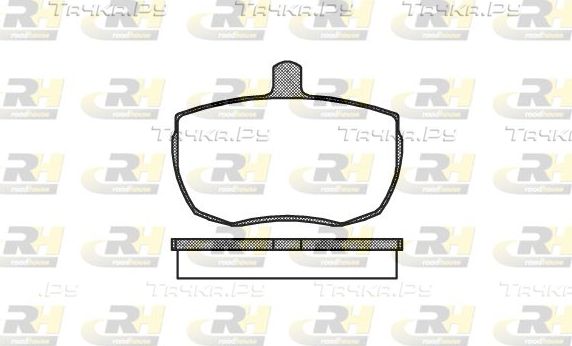 Тормозные колодки RoadHouse передние для Ford Transit IV 1985-1992. Артикул 2056.00