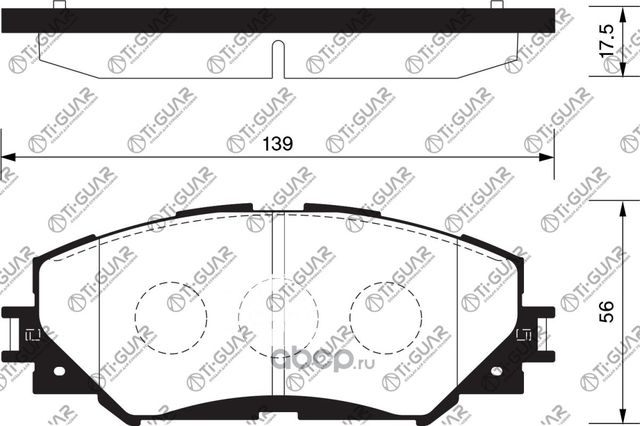 Тормозные колодки (TI-Guar). Артикул TG742