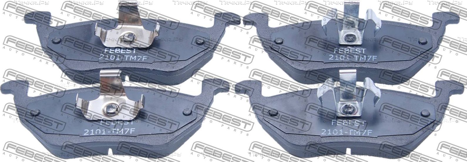 Тормозные колодки Febest задние для Ford Escape I 2003-2007. Артикул 2101-TM7F