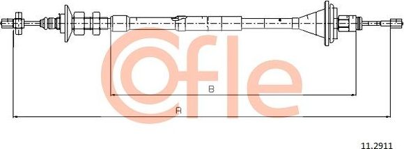 Трос сцепления Cofle. Артикул 92.11.2911