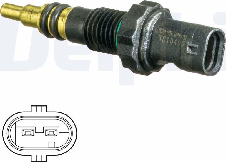 Датчик температуры охлаждающей жидкости Delphi. Артикул TS10495