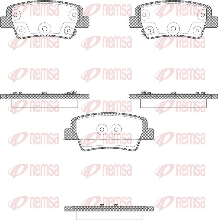 Тормозные колодки Remsa. Артикул 1999.02