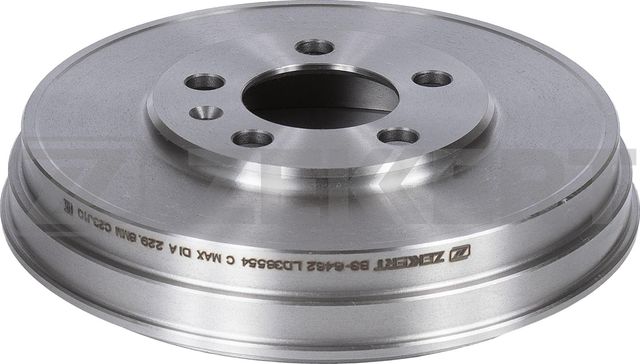 Тормозной барабан Zekkert задний для Skoda Rapid I 2012-2019. Артикул BS-6462