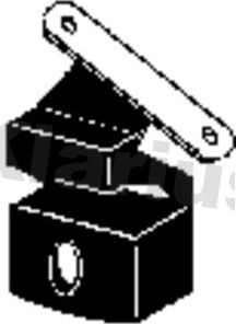 Кронштейн глушителя Klarius (резина). Артикул 420404