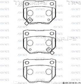Тормозные колодки Advics. Артикул SN797P