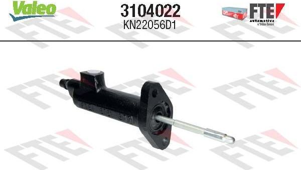 Цилиндр сцепления рабочий FTE. Артикул 3104022