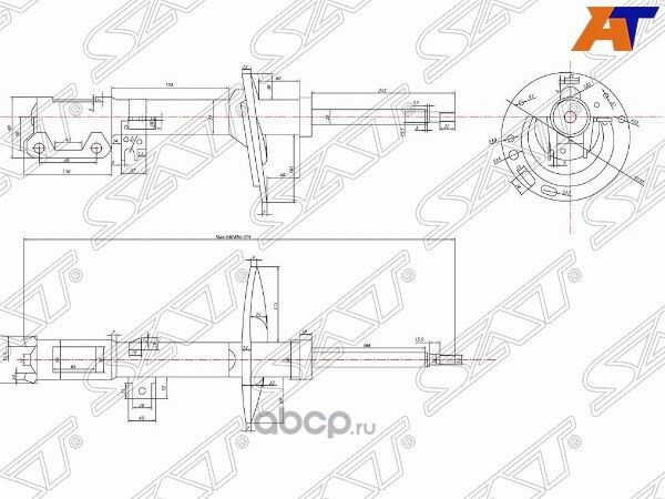 Стойка задняя TOYOTA CAMRYWINDOMLEXUS ES300 03-0 (SAT). Артикул ST4853080112