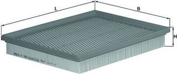 Воздушный фильтр Mahle-Knecht. Артикул LX 1662