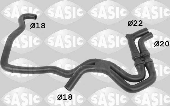 Патрубок радиатора (системы охлаждения) Sasic. Артикул 3404197