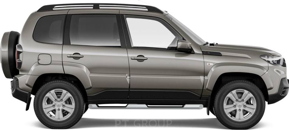 Защита порогов PT Group с накладками d=63 мм ИСКРА (ППК) для Lada Niva 2020-2026. Артикул LNT-21-330339.11